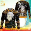 Takasugi Shinsuke Gintama Smoking Knitted Ugly Christmas Sweater