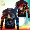 Tanjiro Kamado Fox Mask Demon Slayer Manga Anime Knitted Ugly Christmas Sweater