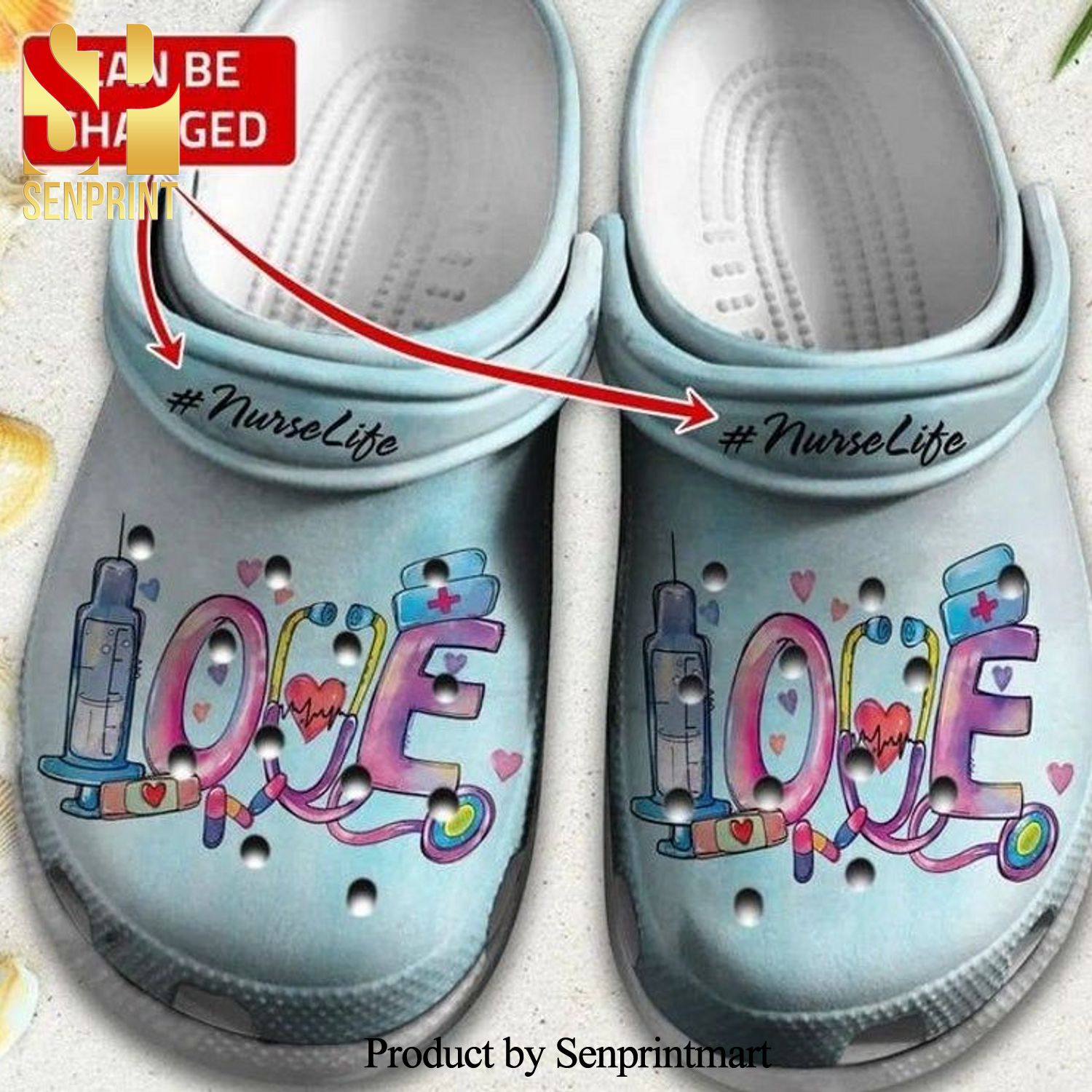 Love nurse life nurse crocs proud nurse save life nurse crocs Street Style Crocs Crocband In Unisex Adult Shoes