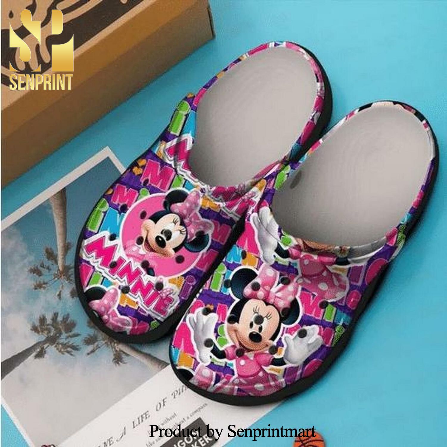 Lovely Minnie Mouse Personalized 15 Gift For Lover Rubber Crocs Unisex Crocband Clogs