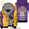 23 Lebron James Los Angeles Lakers NBA Western Conference Skull Personalized Full Printed Unisex Fleece Hoodie