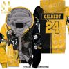 24 Justin Gilbert 24 Player Pittsburgh Steelers NFL Season Personalized New Fashion Unisex Fleece Hoodie