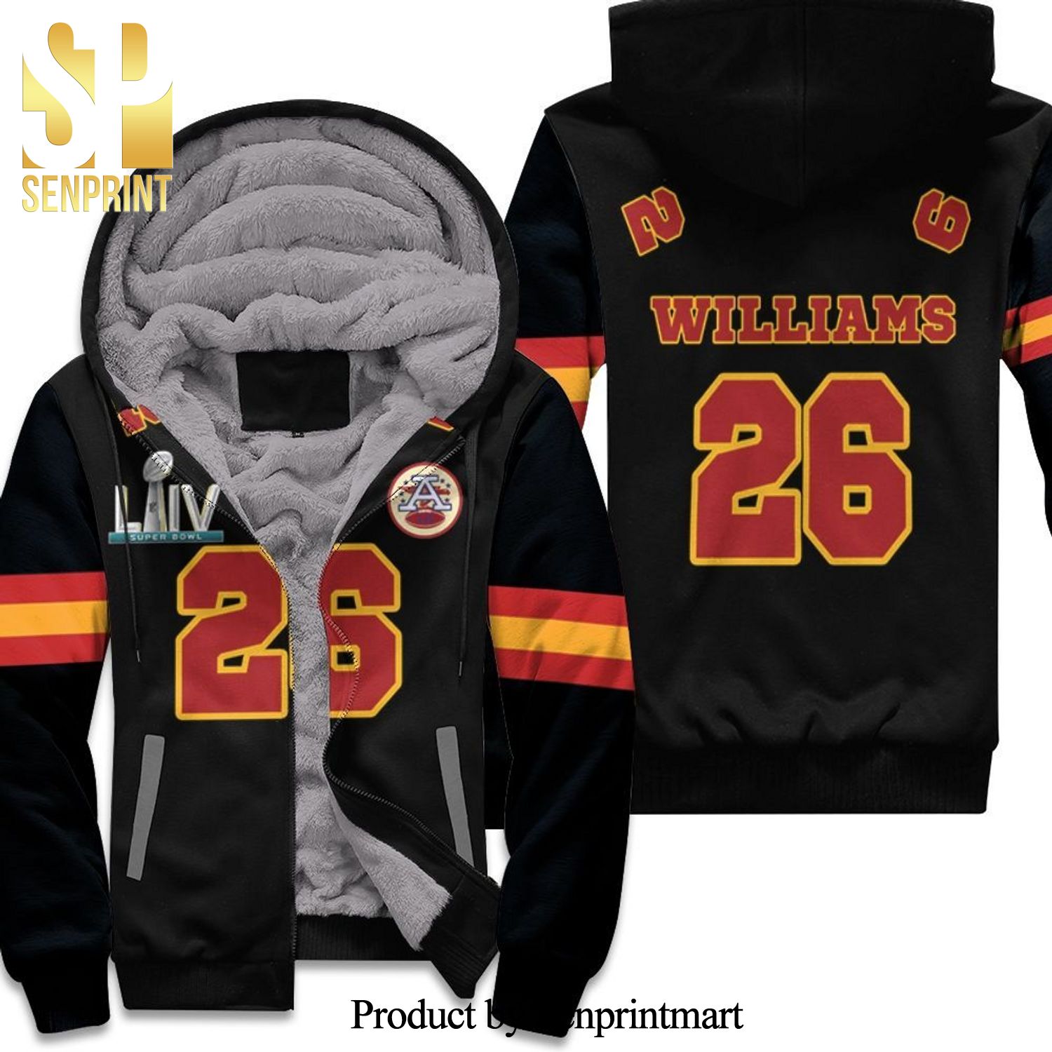 26 Damien Williams Kannas City 1 Inspired Style New Style Unisex Fleece Hoodie