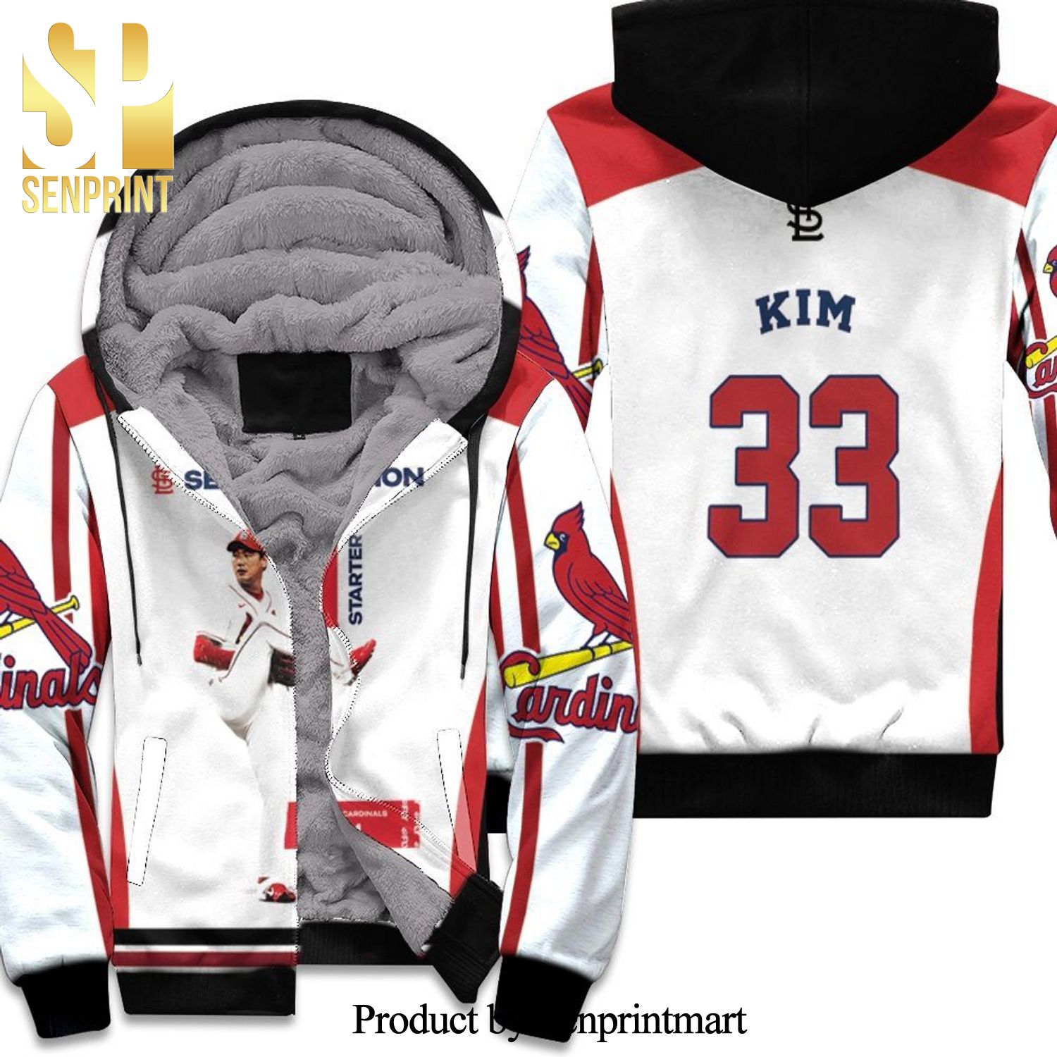 33 Kwang-hyun Kim St Louis Cardinals Best Combo 3D Unisex Fleece Hoodie