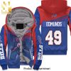 55 Frank Clark Kannas City 1 Inspired Style Awesome Outfit Unisex Fleece Hoodie