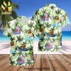 Baby Yoda 50th Anniversary Glitter Disney Castle Full Printing Combo Hawaiian Shirt And Beach Shorts – Black Green