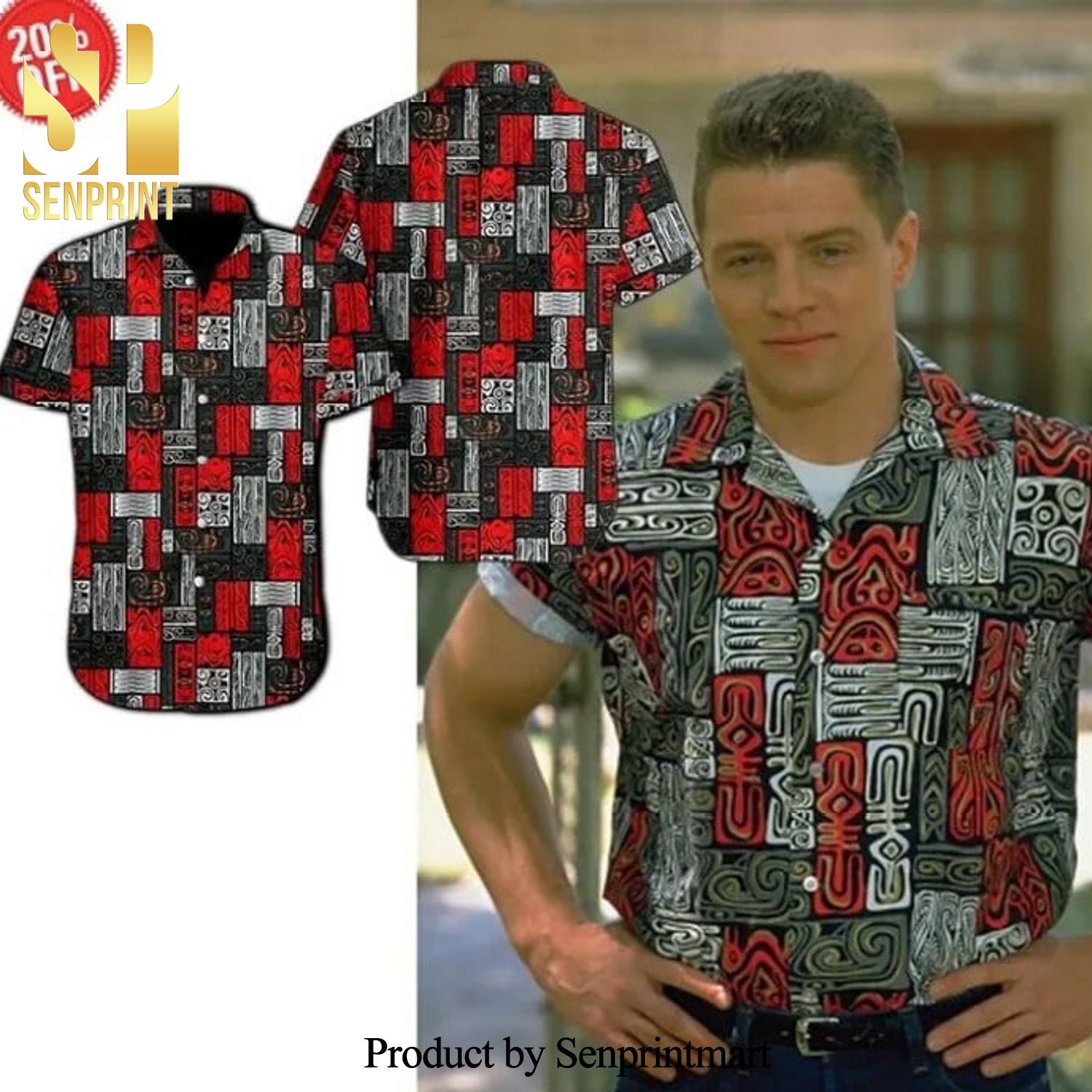 Back To The Future Biff Tannen Summer Short Sleeve Hawaiian Beach Shirt