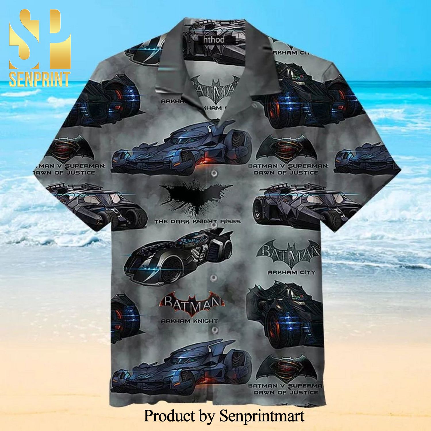 Batman Casual Batmobile Full Printing Hawaiian Shirt
