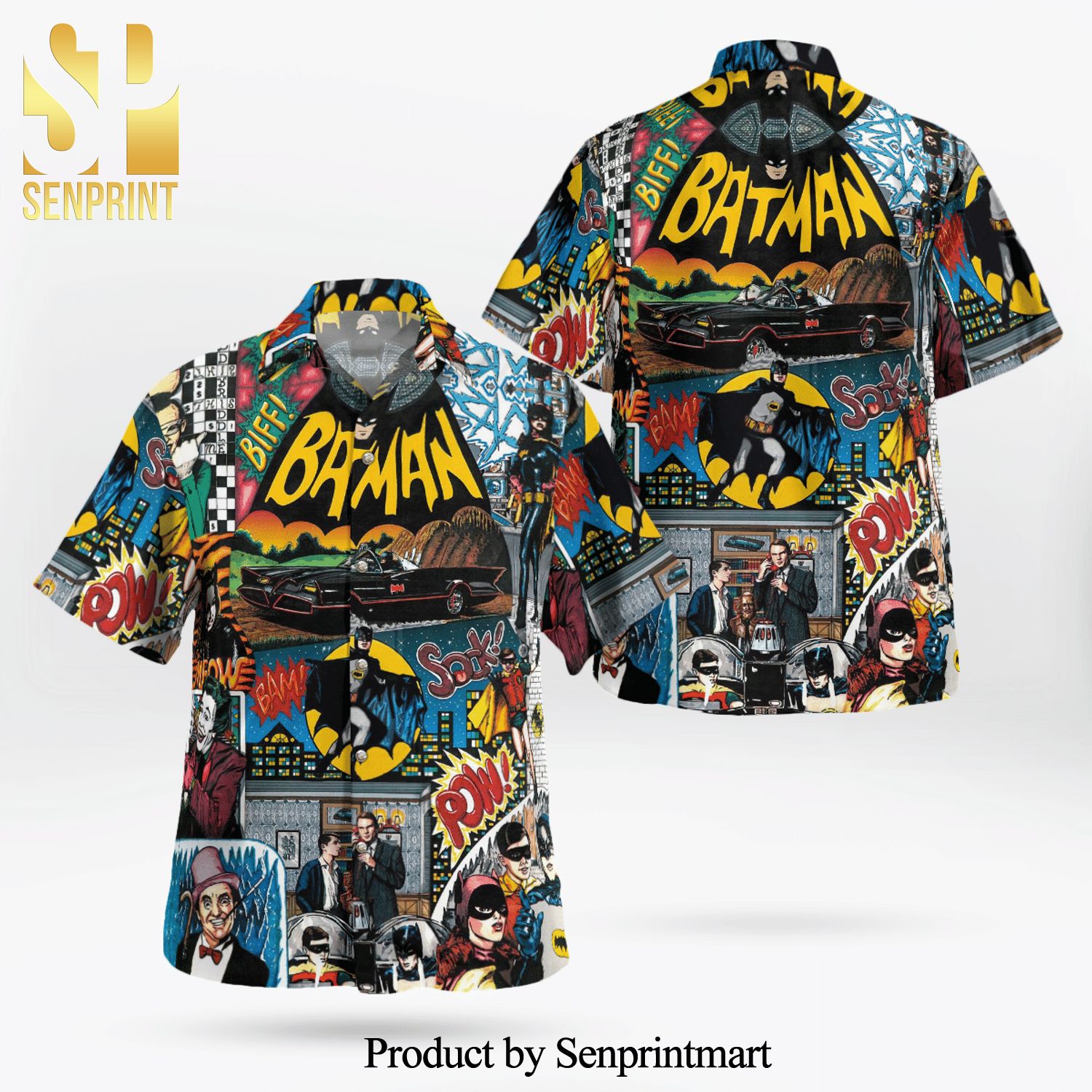 Batman Comics Screen Collections Full Printing Hawaiian Shirt
