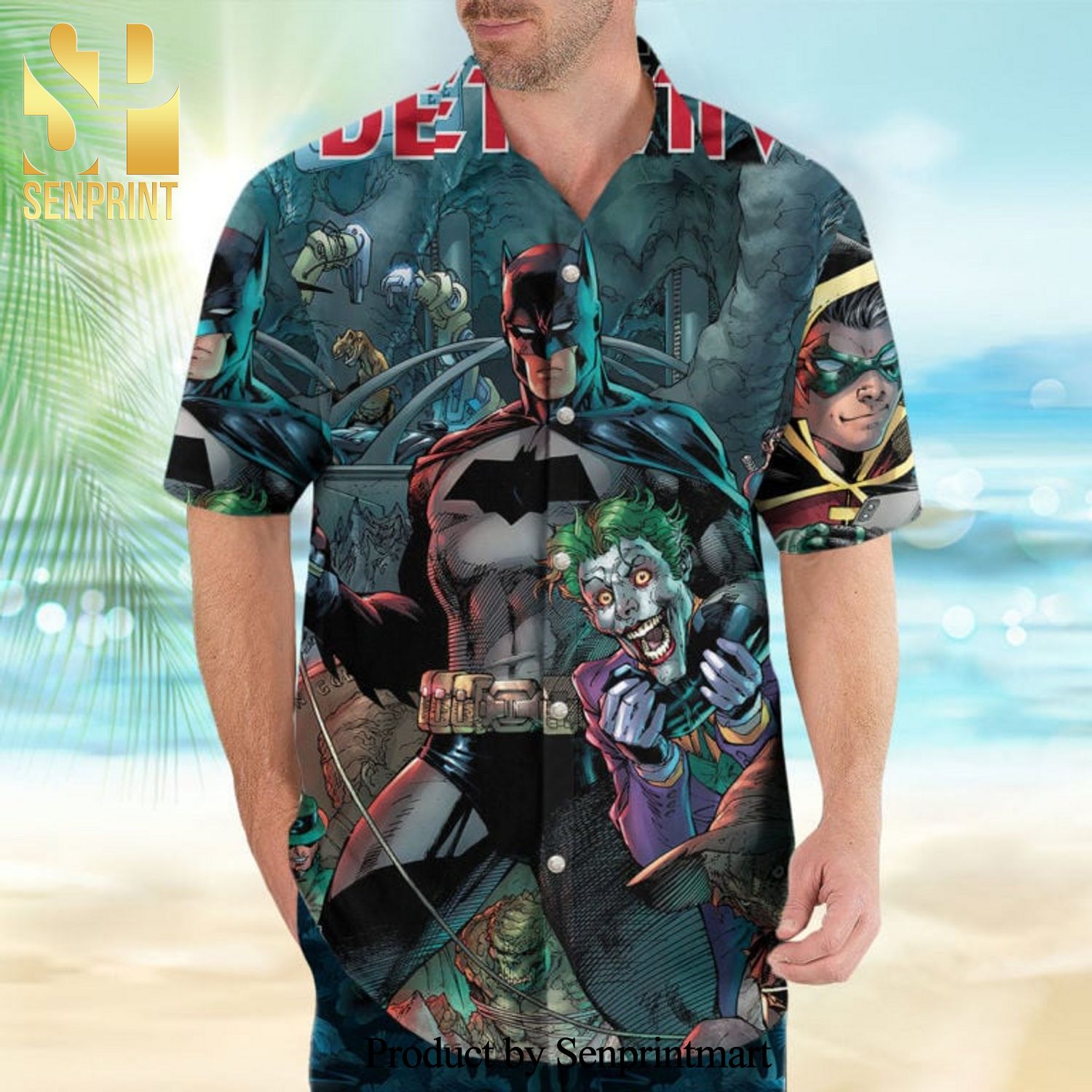Batman Detective Comics Full Printing Combo Hawaiian Shirt And Beach Shorts