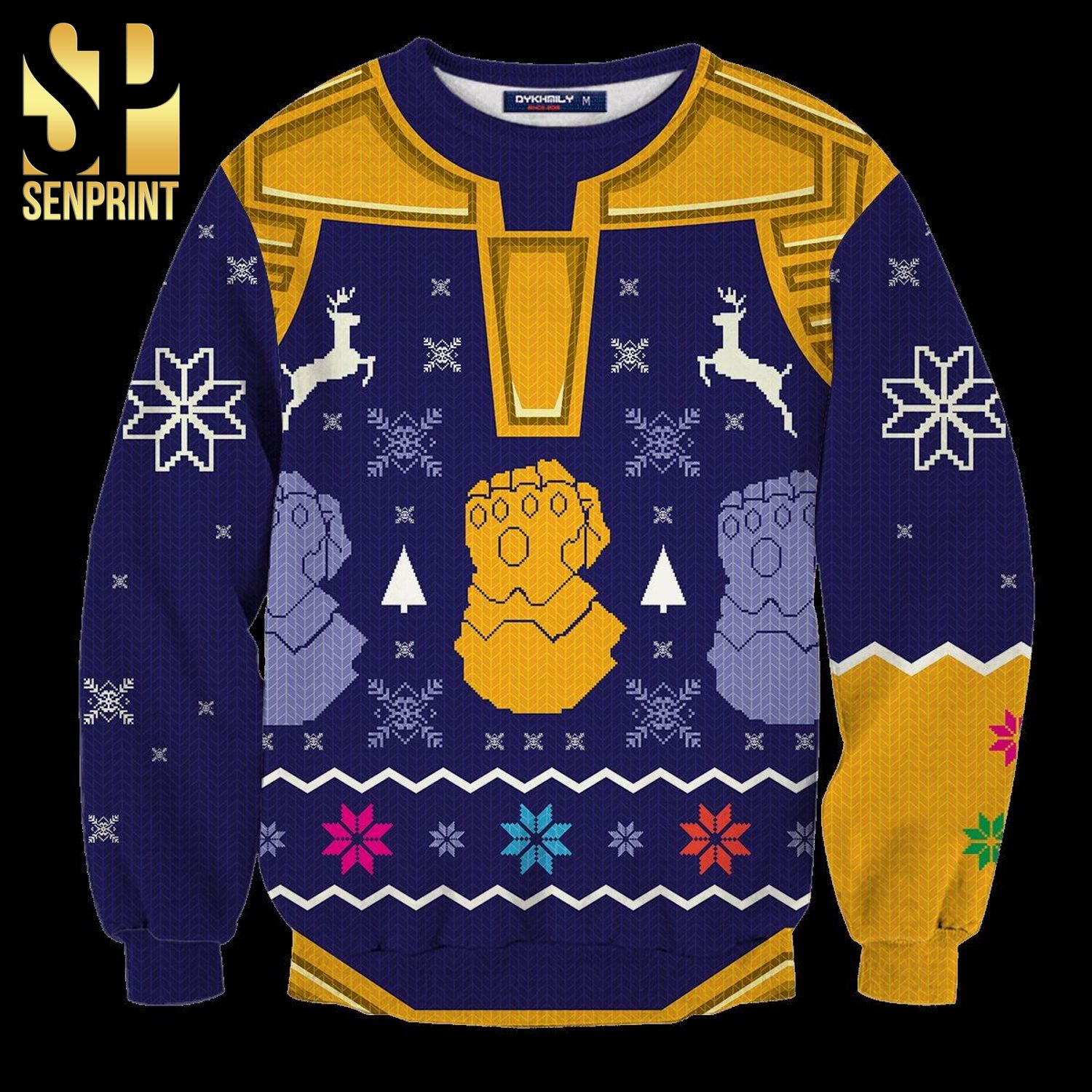 Thanos The Mad Titan Marvel Knitted Ugly Christmas Sweater