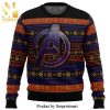 The Avengers Merry Christmas Poster Knitted Ugly Christmas Sweater