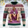 The Big Lebowski Abide For Goodness Sake Knitted Ugly Christmas Sweater