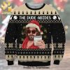 The Big Lebowsk Pixel Pine Tree Knitted Ugly Christmas Sweater