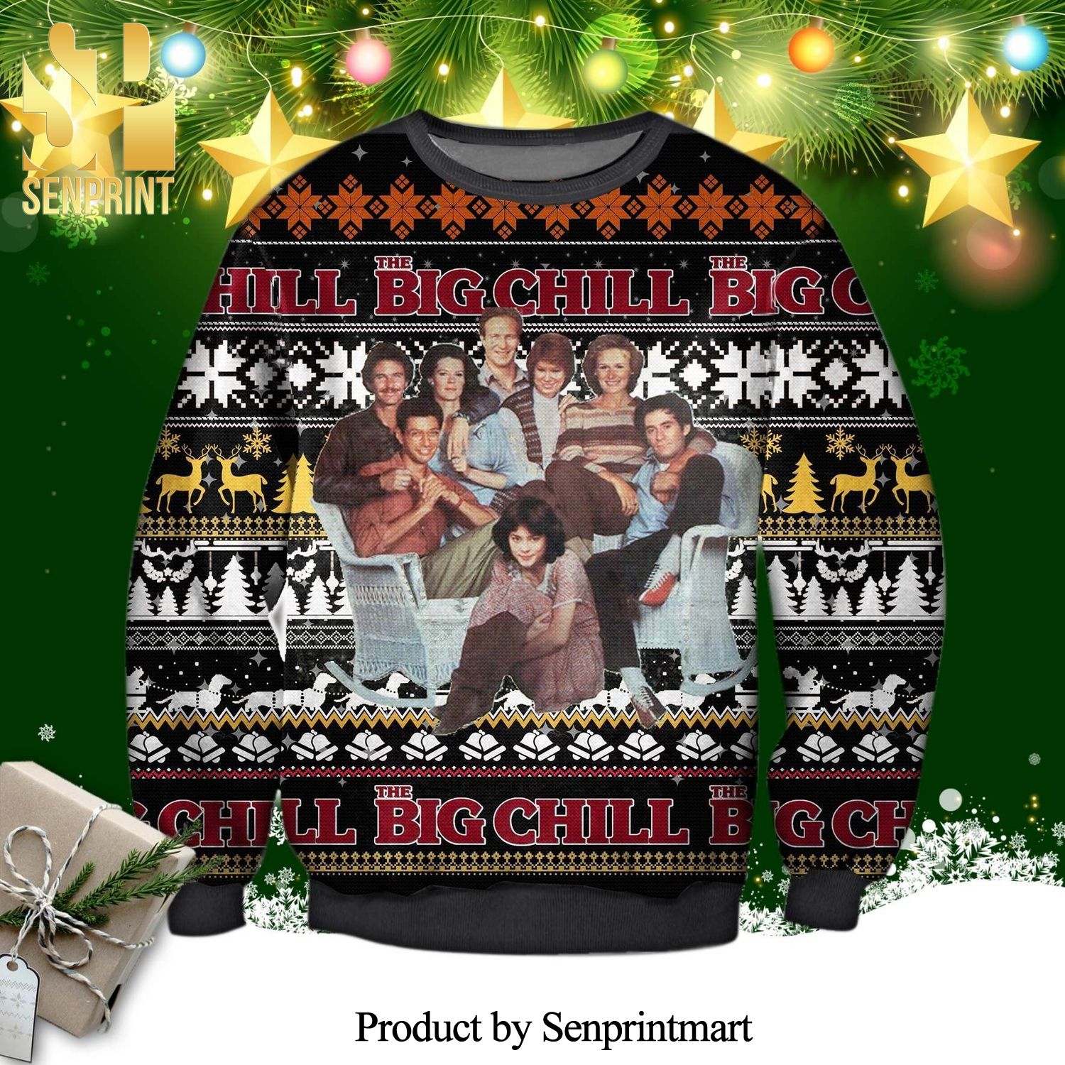 The Big Lebowski Chill Knitted Ugly Christmas Sweater