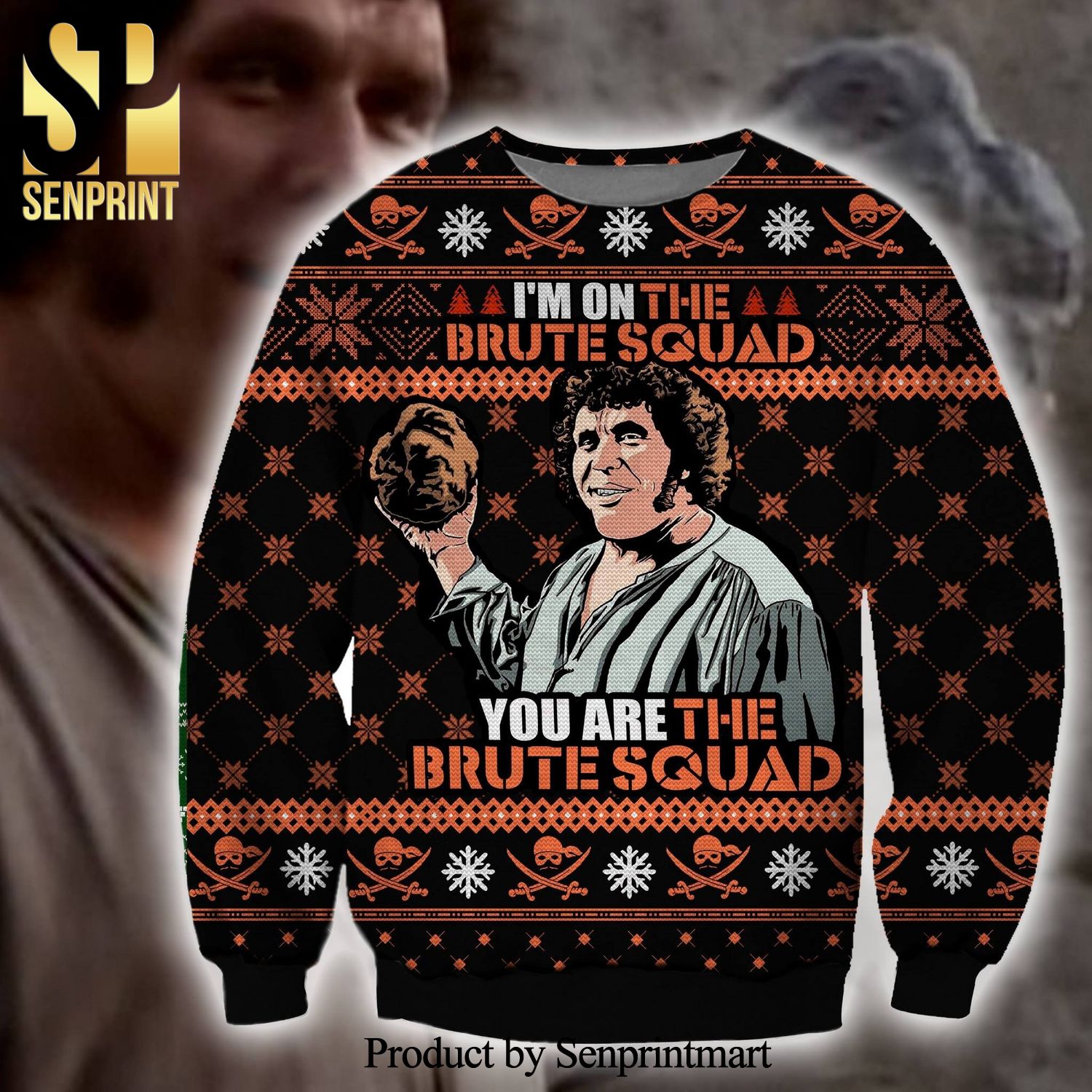 The Brute Squad I’m On The Brute Squad You Are The Brute Squad Knitted Ugly Christmas Sweater