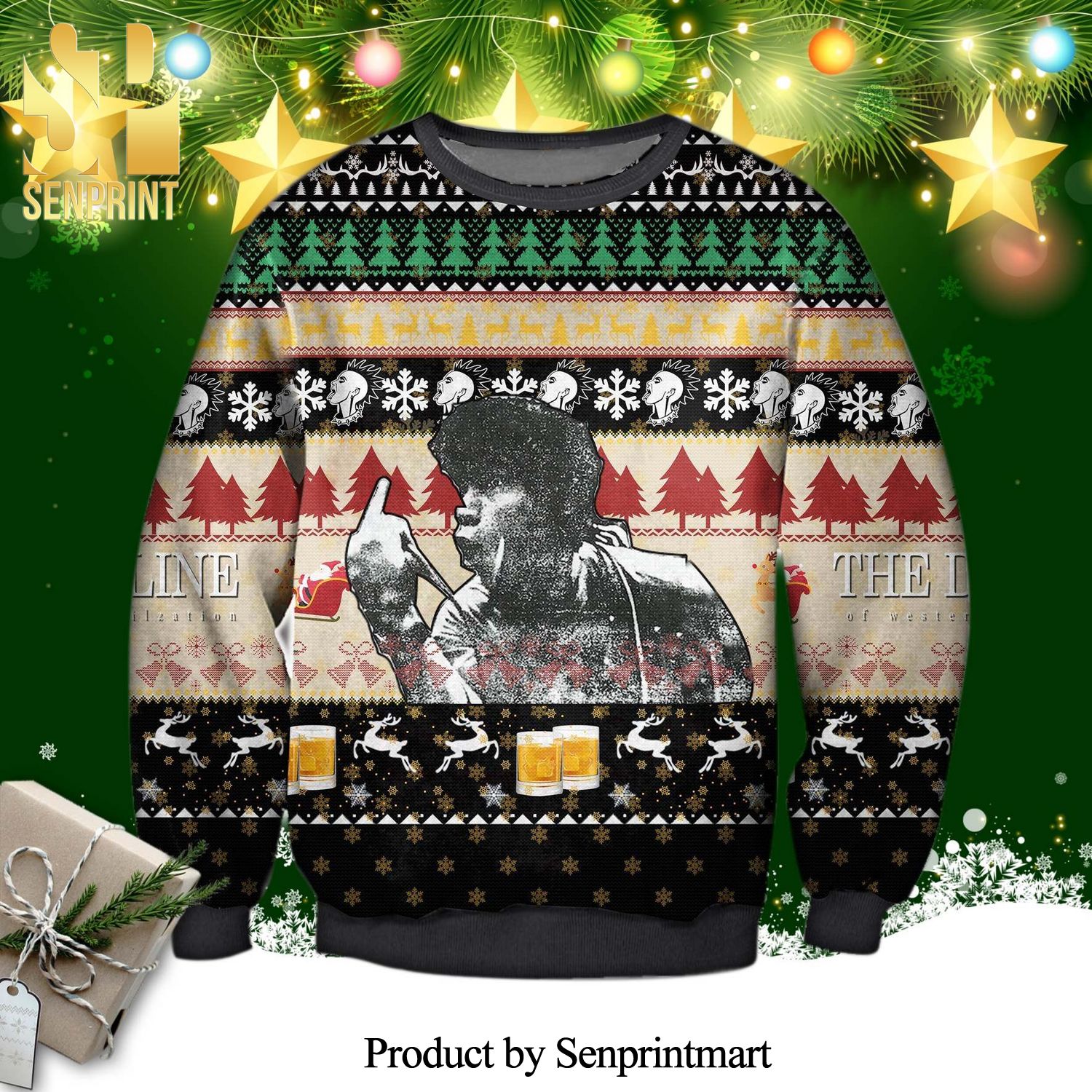 The Decline Of Western Civilization Knitted Ugly Christmas Sweater