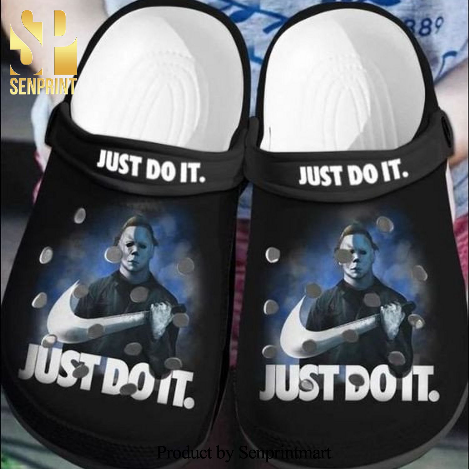 Michael Myers Just Do It 3D Crocband Crocs