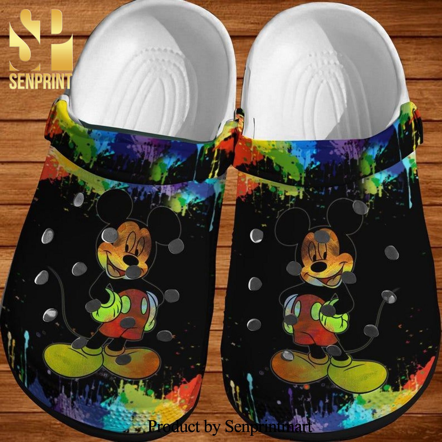 Mickey Crocs Mickey 3D Clog Mickey Crocband Rubber Crocs Unisex Crocband Clogs