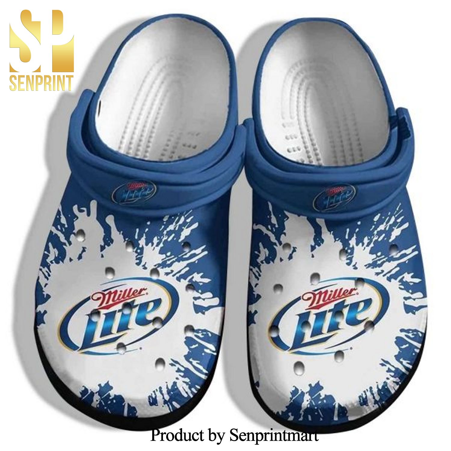 Miller Lite Drinking Beer Crocband Clogs Gift Idea Full Printing Crocs Crocband In Unisex Adult Shoes