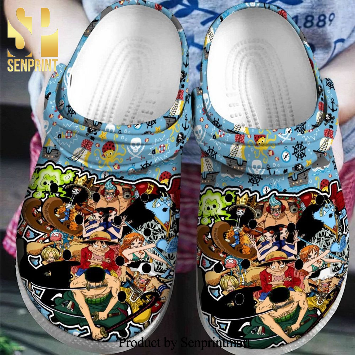 Monkey D Luffy One Pice And Friends Crocs Unisex Crocband Clogs