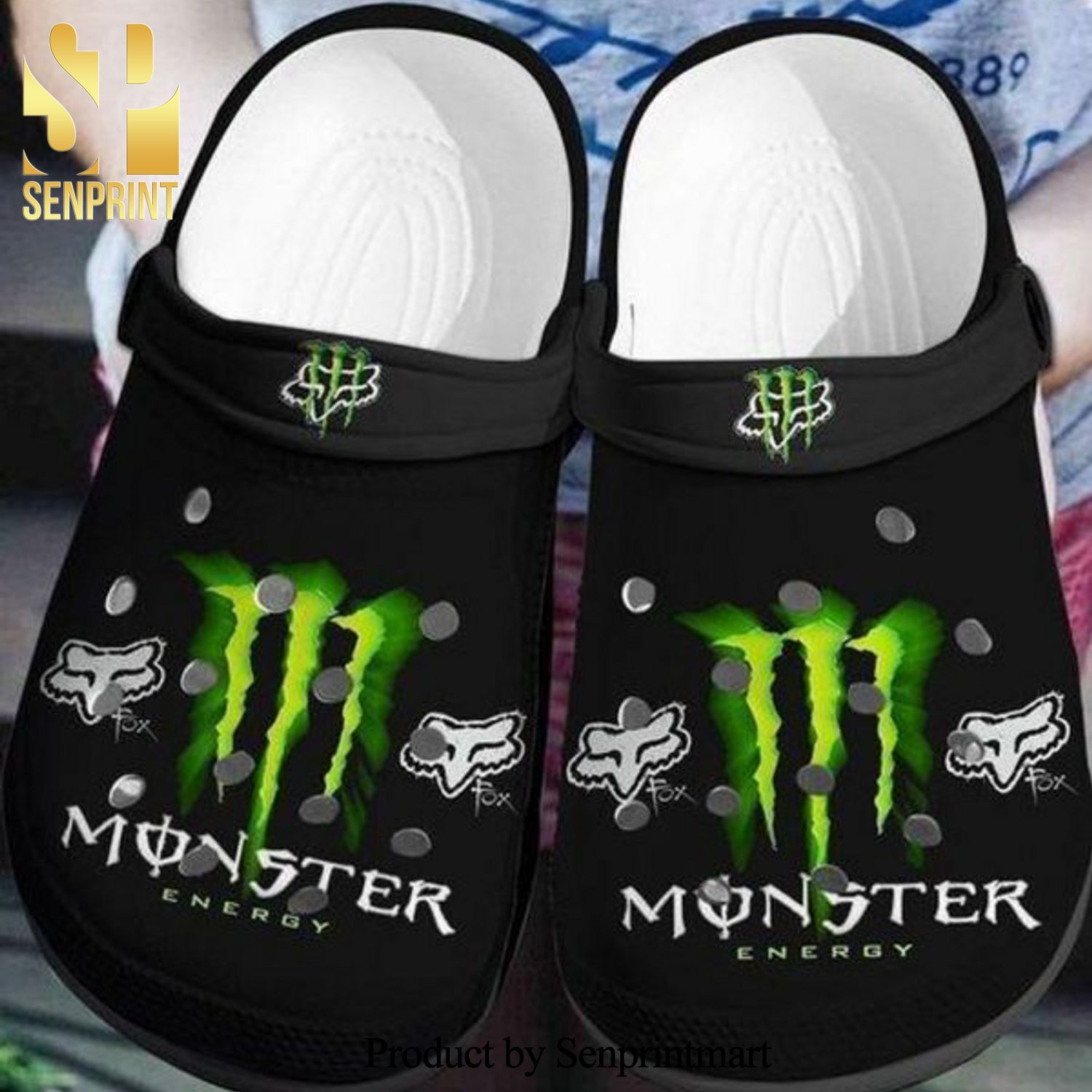 Monster Enery Crocband Clogs Full Printed Crocband Crocs