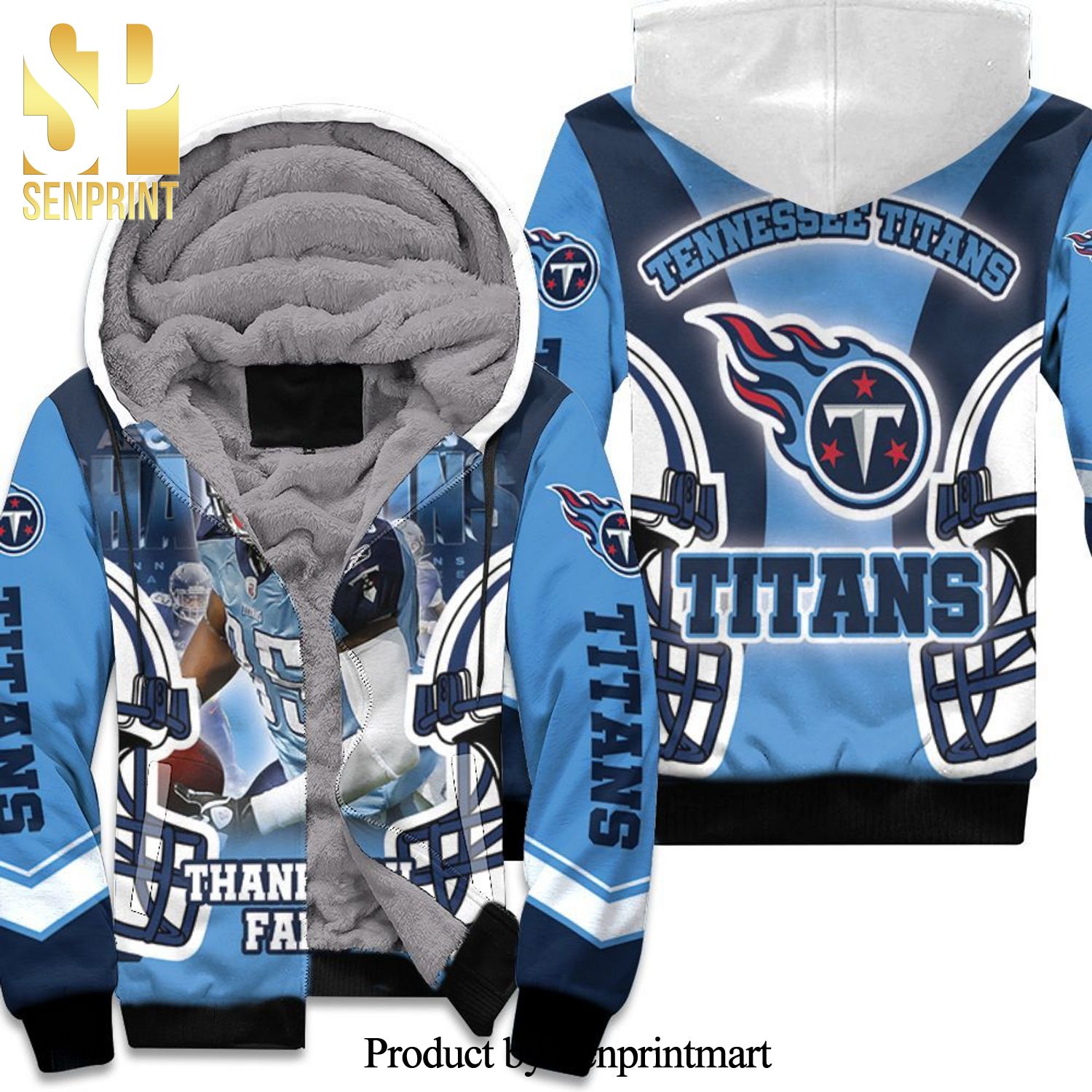 Adoree Jackson 25 Tennessee Titans Super Bowl AFC South Division New Style Unisex Fleece Hoodie