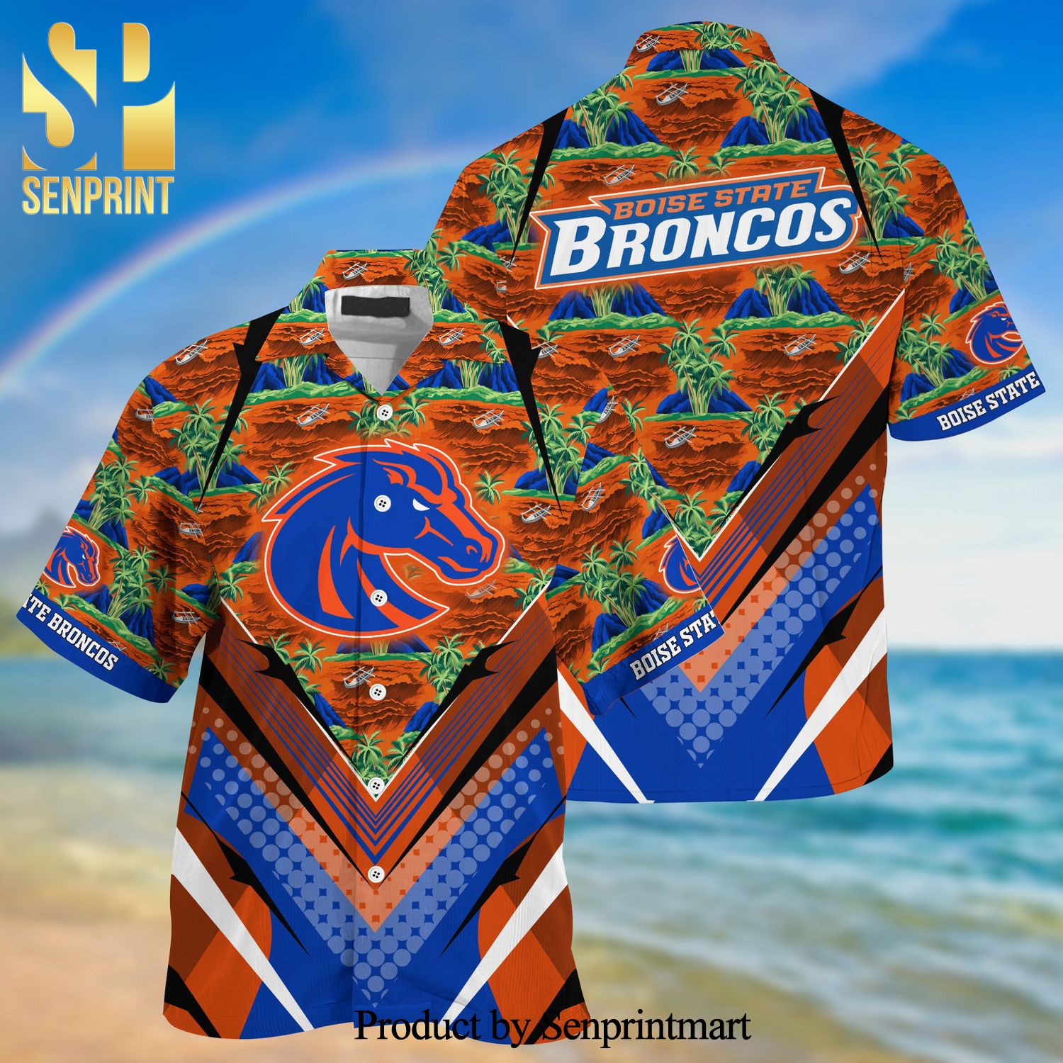 Boise State Broncos Summer Hawaiian Shirt And Shorts For Sports Fans This Season