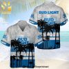 Bud Light Beer Logo Full Printing Hawaiian Shirt – White