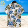 Bud Light Isl And Full Printing Aloha Summer Beach Hawaiian Shirt – White