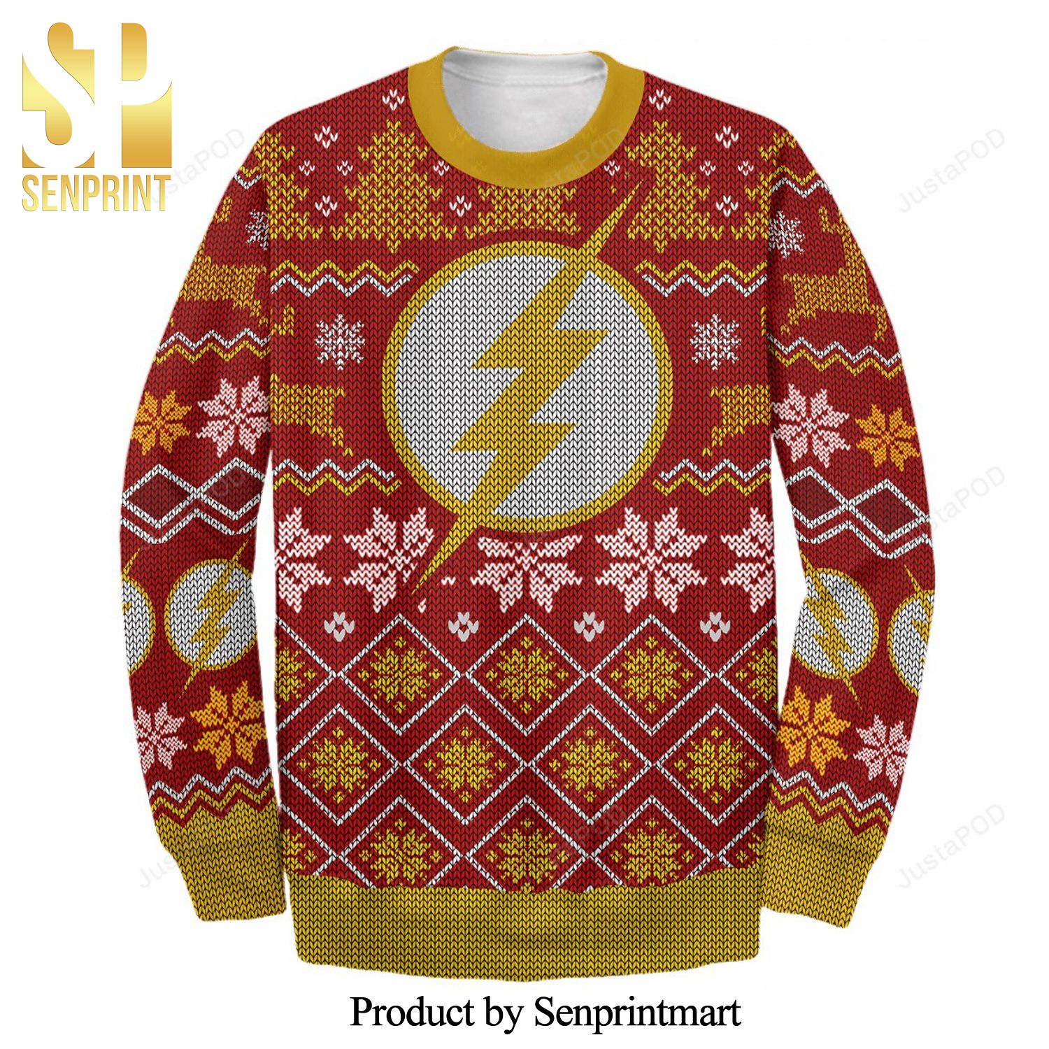 The Flash Knitted Ugly Christmas Sweater