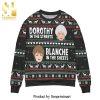 The Golden Girls Have Yourself A Very Golden Christmas Pine Tree Knitted Ugly Christmas Sweater