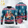 The Golden Girls Thank You for Being A Friend Snowflake Pattern Knitted Ugly Christmas Sweater – Black