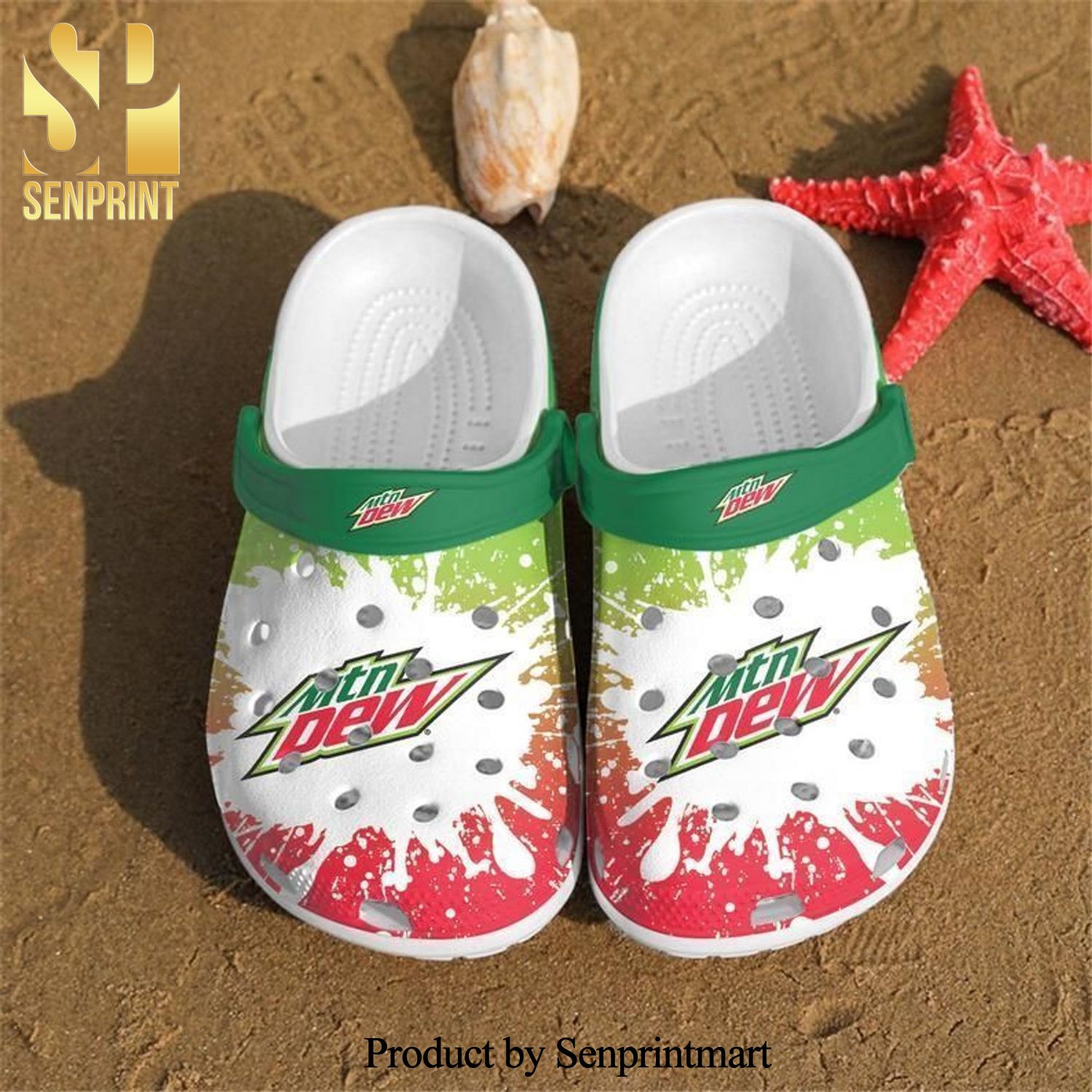 Moutain Dew Hypebeast Fashion Crocband Crocs