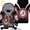 Alabama Crimson Tide NCAA Fans Skull Street Style All Over Print Unisex Fleece Hoodie