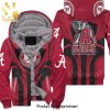 Alabama Crimson Tide NCAA Fans Skull Street Style All Over Print Unisex Fleece Hoodie