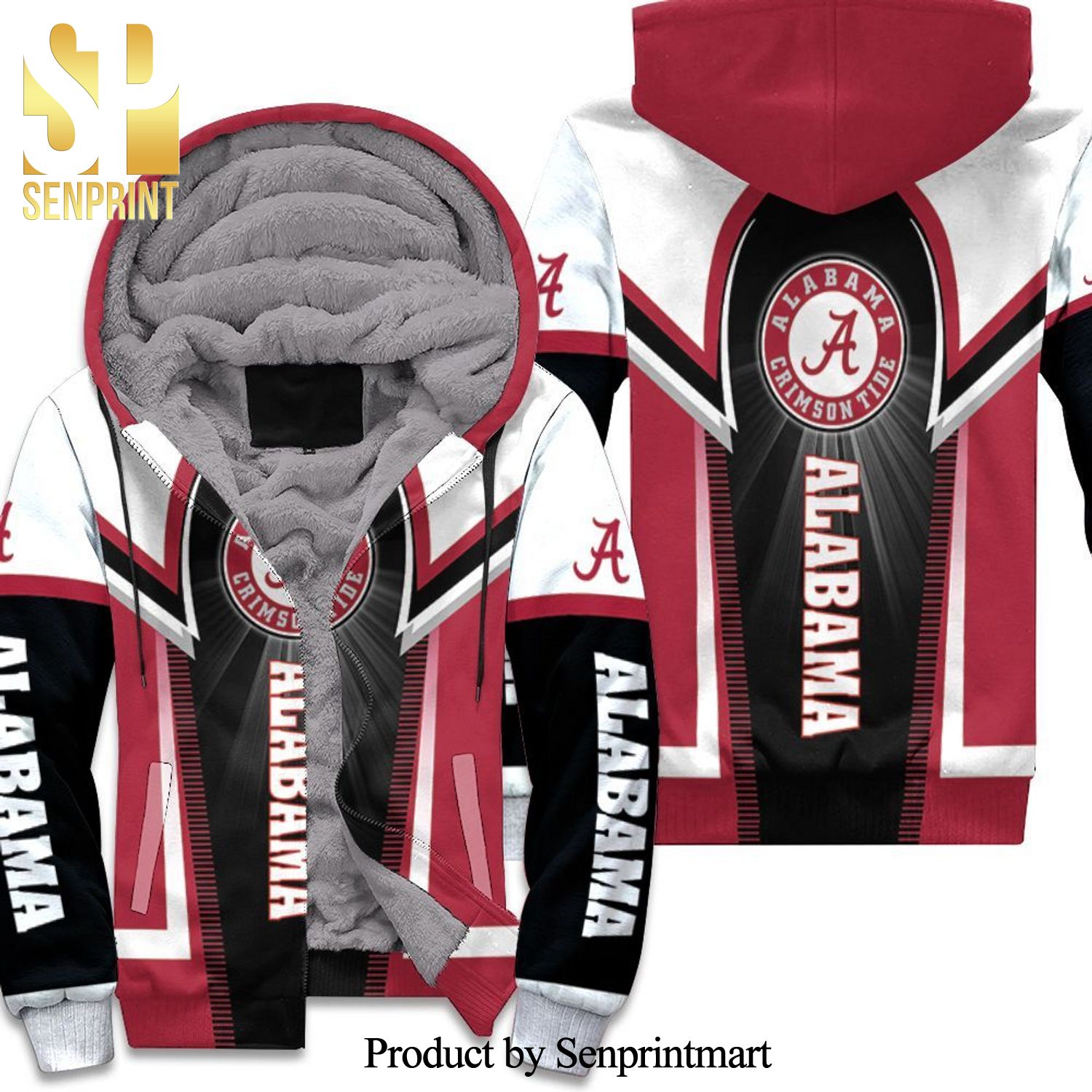 Alabama Crimson Tide NCAA For Tide Lover New Fashion Full Printed Unisex Fleece Hoodie