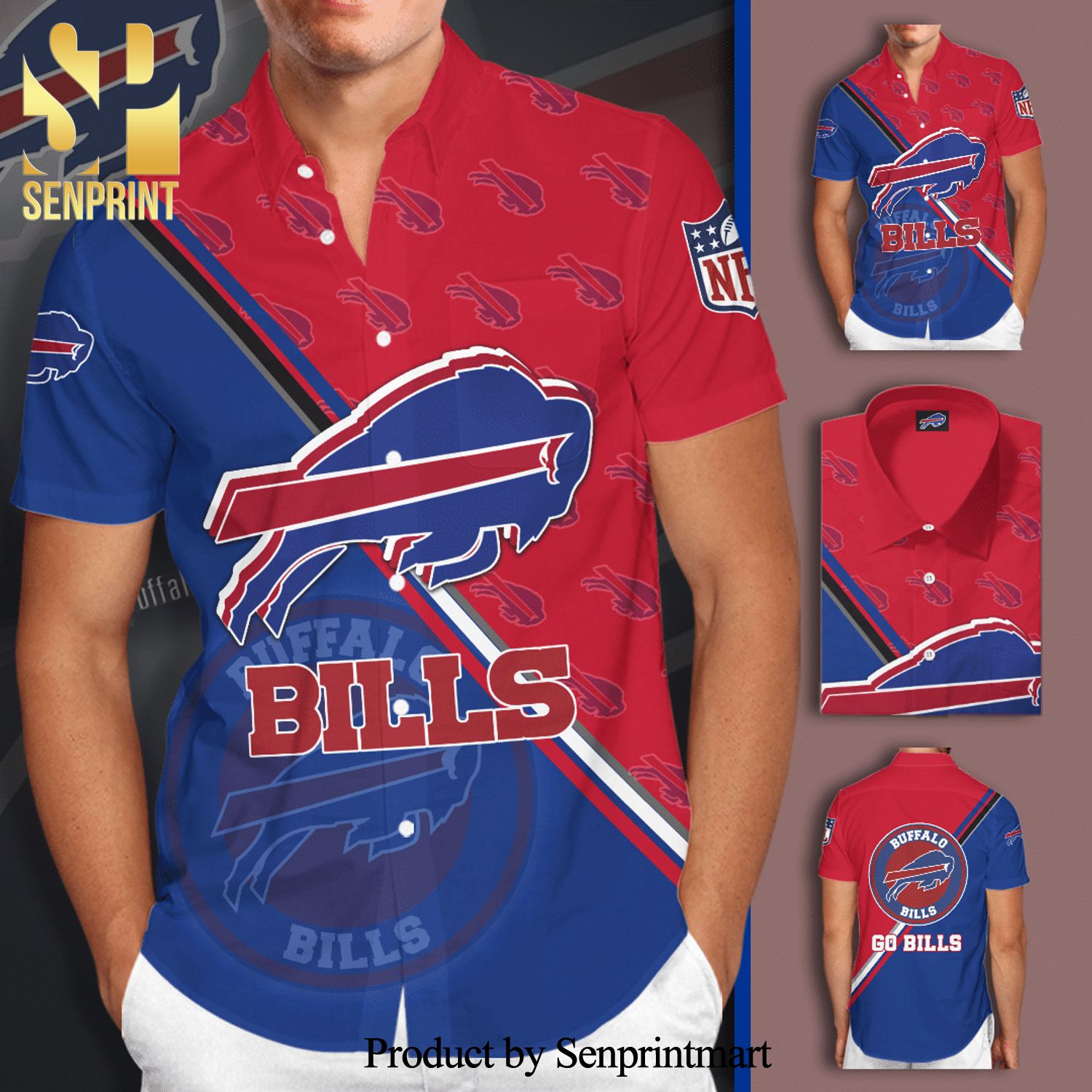 Buffalo Bills Football Team Full Printing Hawaiian Shirt
