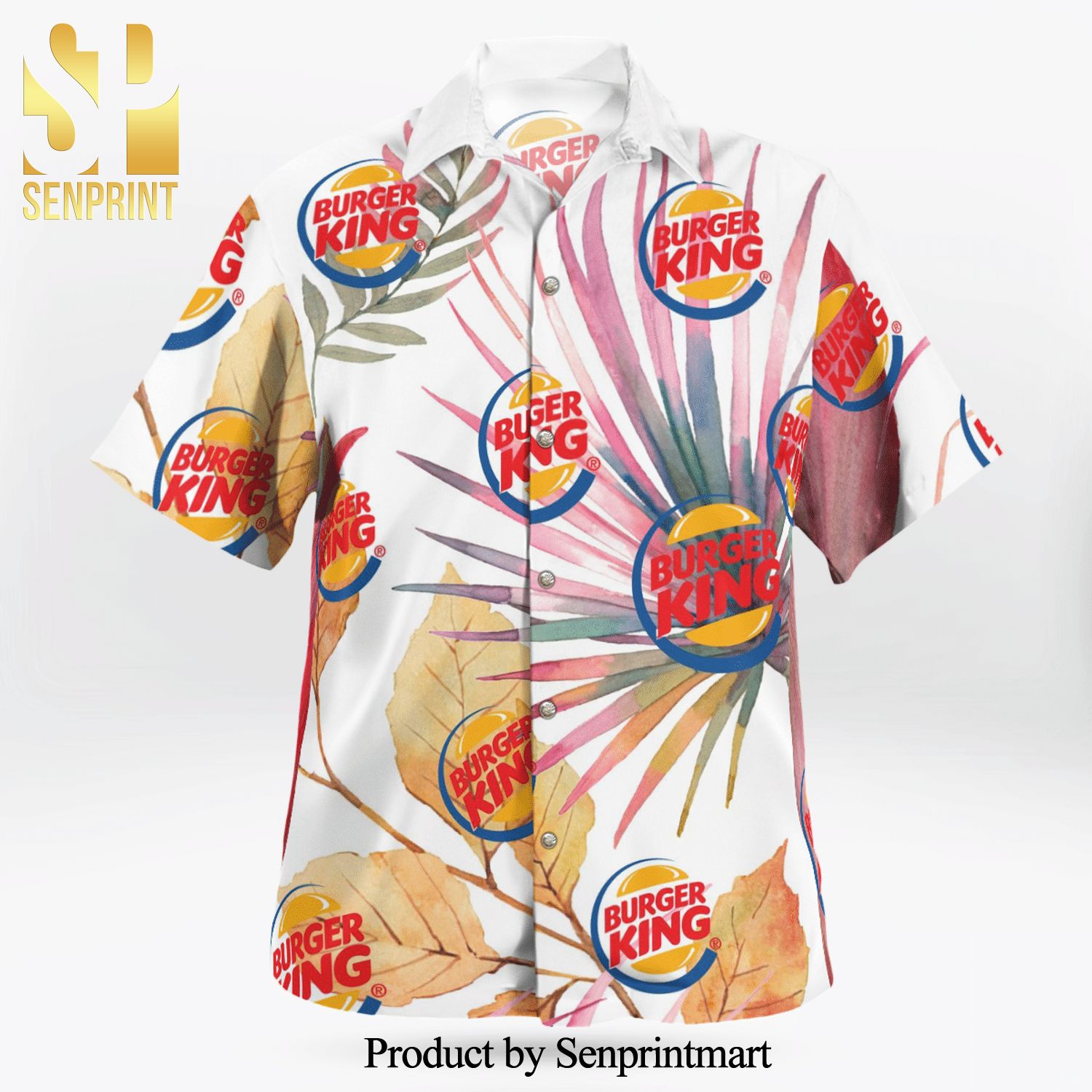 Burger King Fast Food Logo Full Printing Hawaiian Shirt