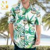 Busch Beer Full Printing Summer Short Sleeve Hawaiian Beach Shirt – Blue