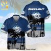 Busch Light 3D Full Printing Hawaiian Shirt – White