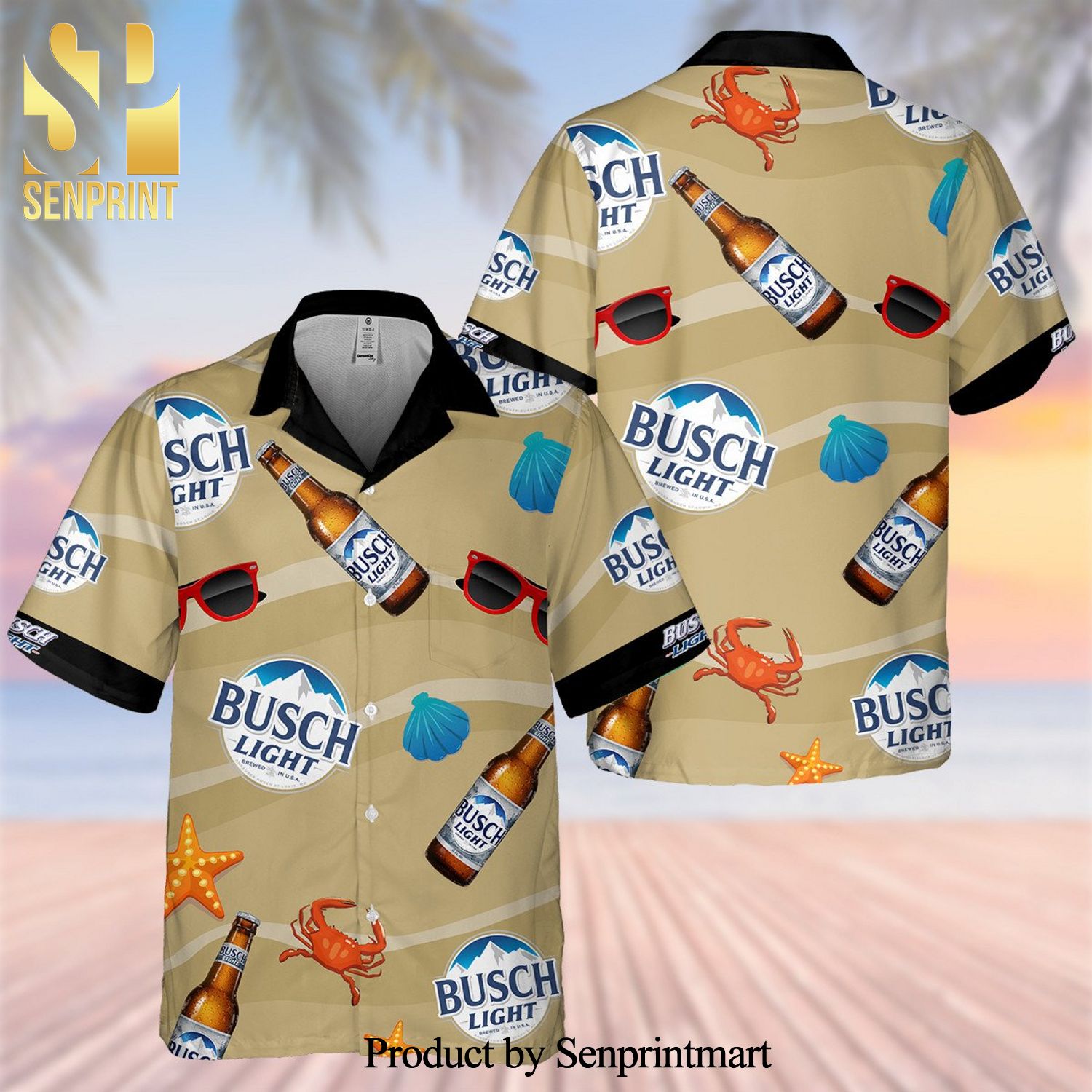 Busch Light Full Printing Hawaiian Shirt