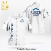 Busch Light Full Printing Hawaiian Shirt – White And Blue