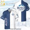 Busch Light Full Printing Hawaiian Shirt – White