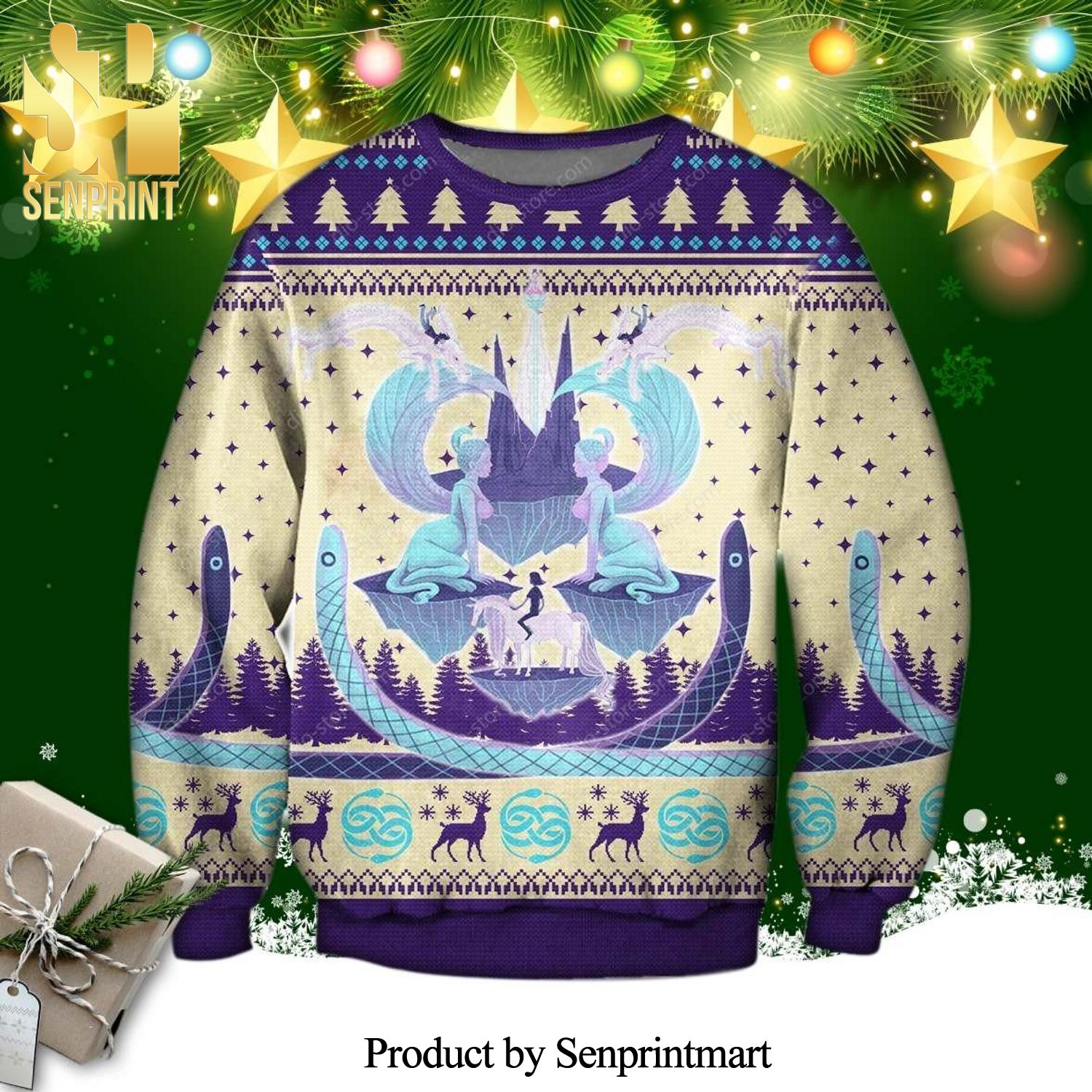 The Neverending Story Knitted Ugly Christmas Sweater