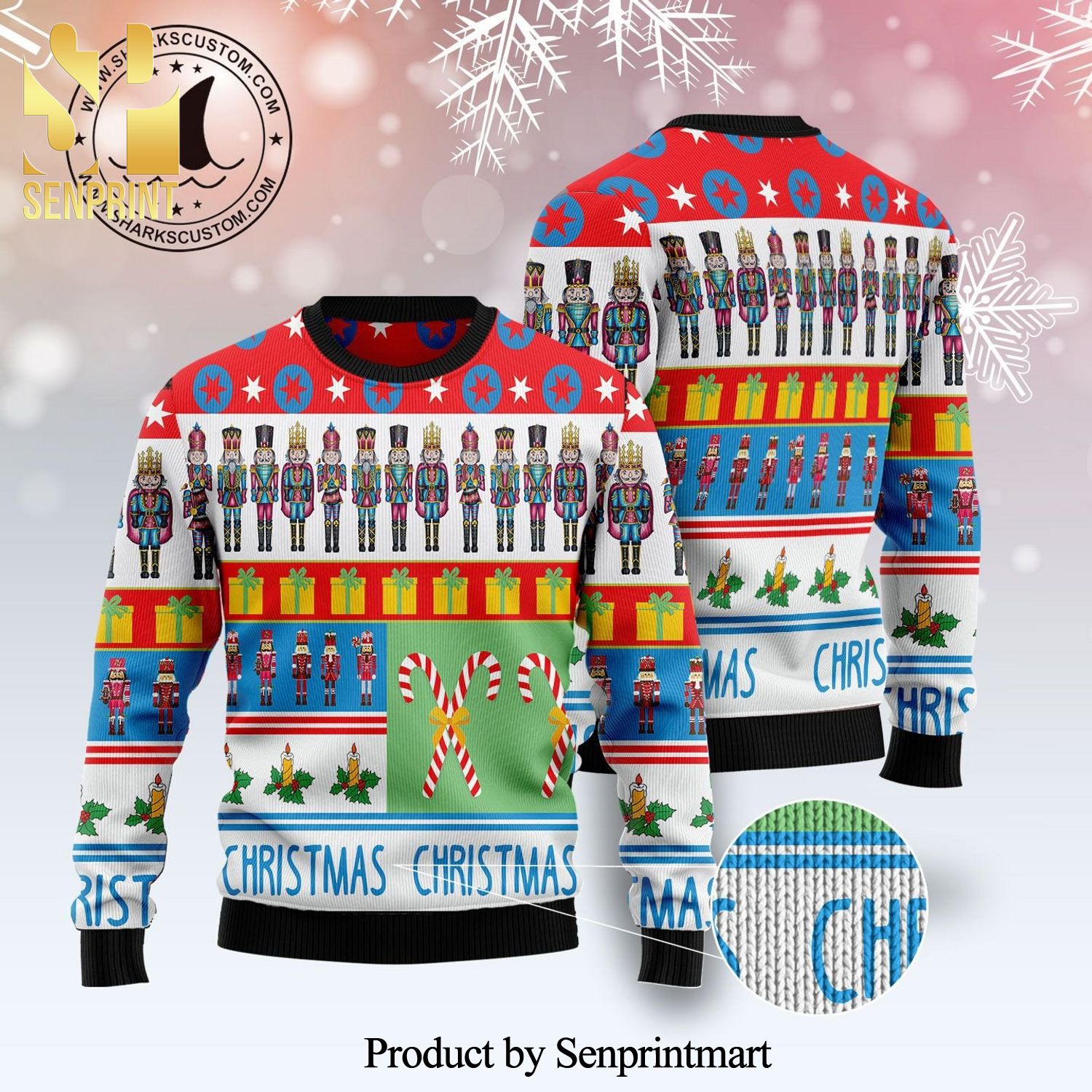 The Nutcracker Knitted Ugly Christmas Sweater