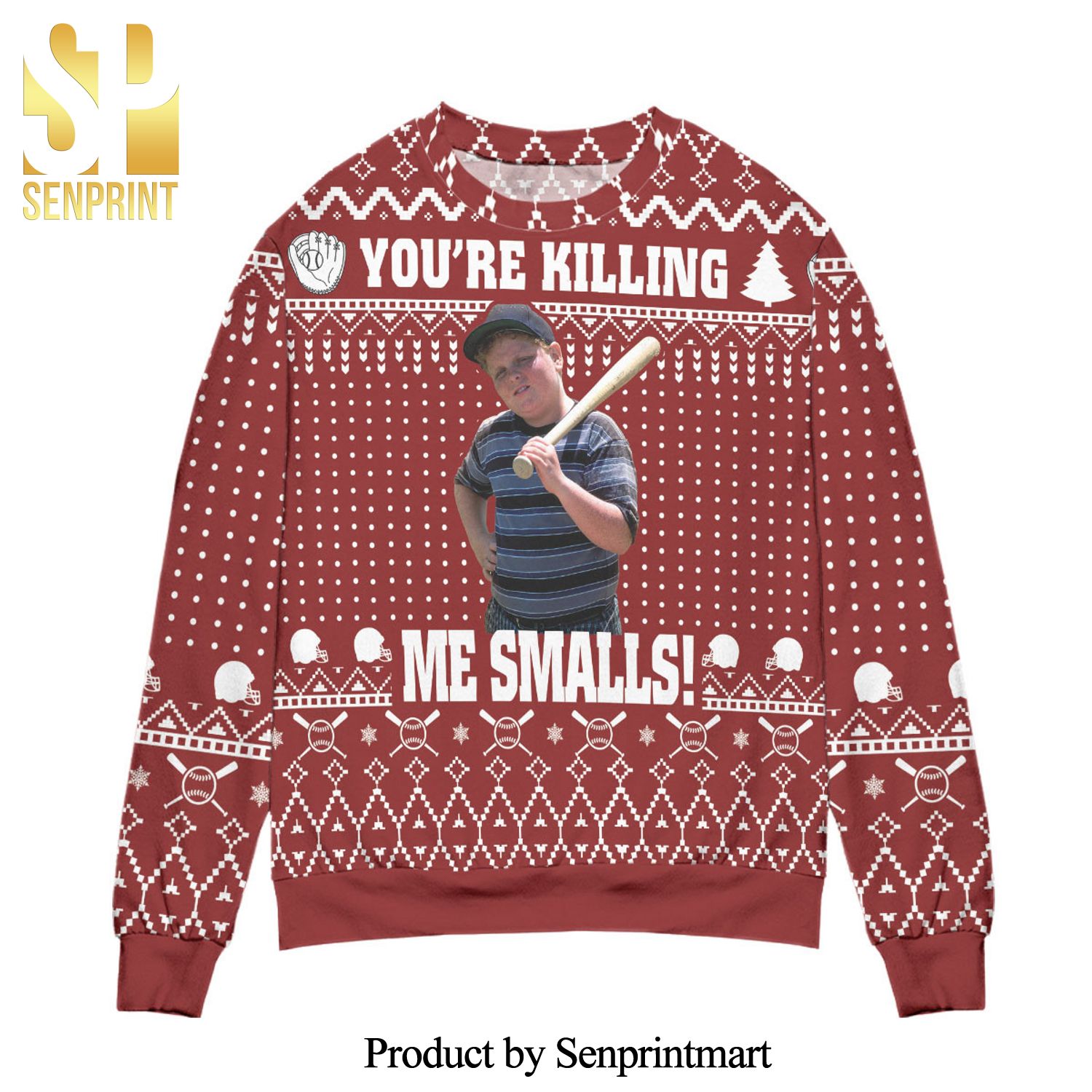 The Sandlot You’re Killing Me Smalls Knitted Ugly Christmas Sweater