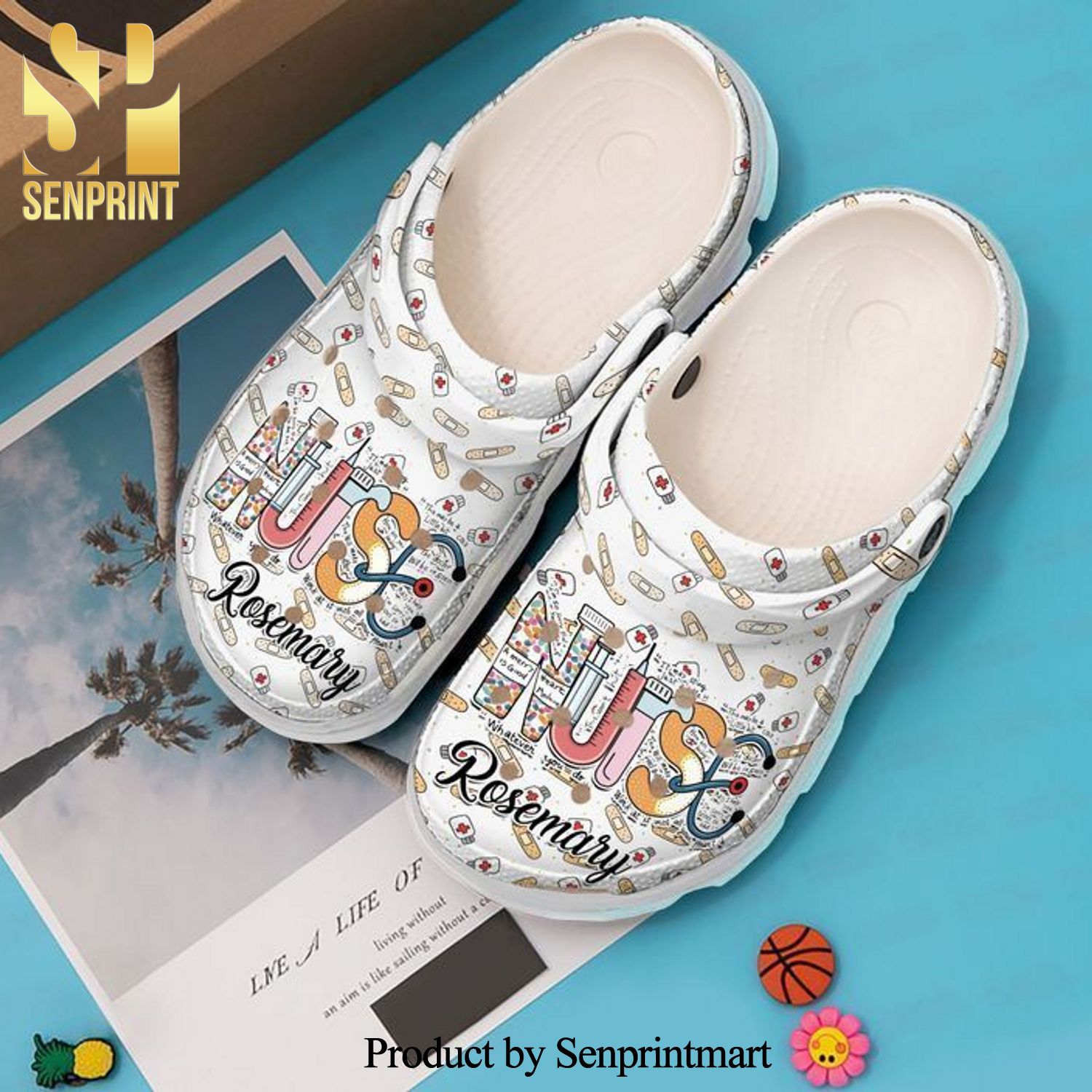 Nurse Personalized Full Printed Crocband Crocs