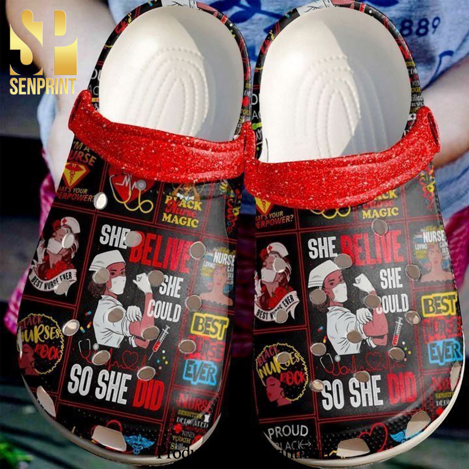 Nurse Superpower Gift For Fan Hypebeast Fashion Crocs Sandals