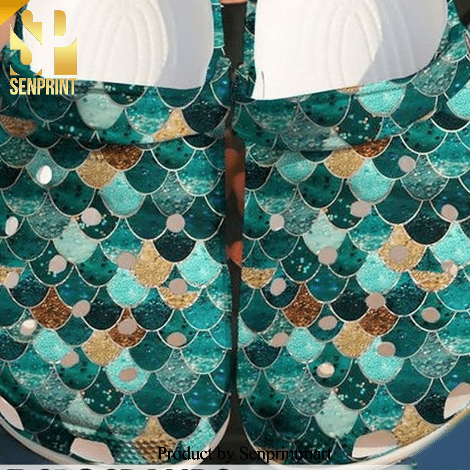 Ocean bling bling Crocs All Over Printed Crocband Crocs